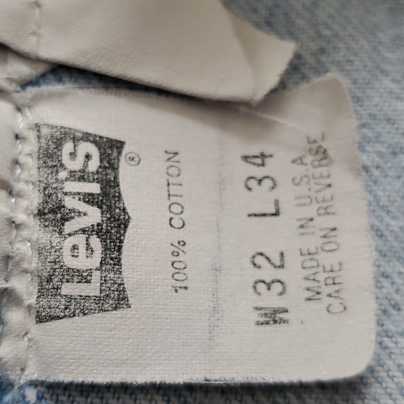 Levi 501 Button Up Patch Work Mini Skirt - Picture 6 of 6